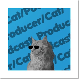 Podcast Producer Cat: chic edition Posters and Art